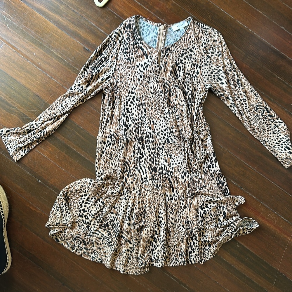 Like new Reiss leopard skater dress size 9-10y